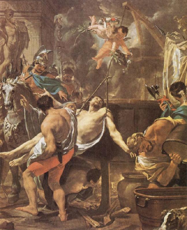 Brun, Charles Le The Martyrdom of St John the Evangelisth at the Porta Latina